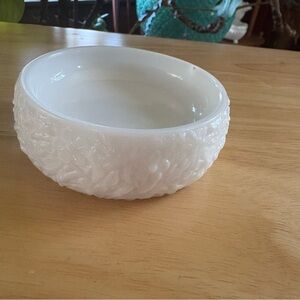 Vintage Avon Milk Glass Candle holder / small dish